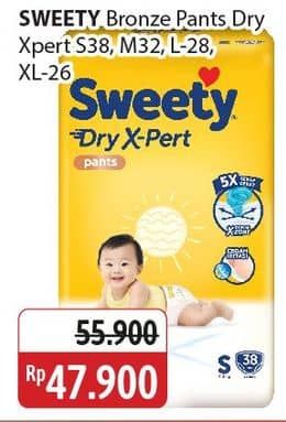 Promo Harga Sweety Bronze Pants Dry X-Pert XL26, S36+2, M32, L28 26 pcs - Alfamidi