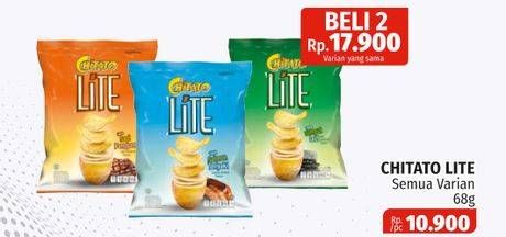 Promo Harga CHITATO Lite Snack Potato Chips All Variants 68 gr - Lotte Grosir