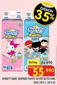 Promo Harga Sweety Silver Pants Boys/Girls L28 XL26  - Superindo