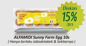 Promo Harga Alfamidi Telur Sunny Farm 10 pcs - Alfamidi
