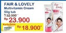 Promo Harga GLOW & LOVELY (FAIR & LOVELY) Multivitamin Cream 50 gr - Indomaret