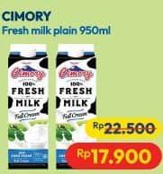 Promo Harga Cimory Fresh Milk Full Cream 950 ml - Hypermart
