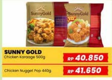 Promo Harga Sunny Gold Chicken Nugget Pop 440 gr - Yogya