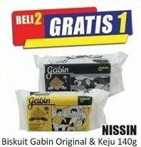 Promo Harga NISSIN Biskuit Gabin Original, Cheese 140 gr - Hari Hari