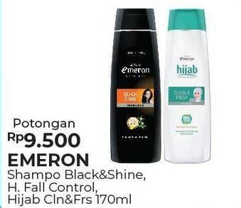 Promo Harga EMERON Shampoo Black Shine / Hair Fall / Hijab 170 ml - Alfamart
