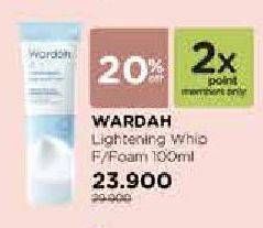 Promo Harga WARDAH Lightening Whip Facial Foam 100 ml - Watsons