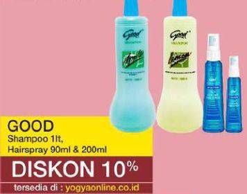 Promo Harga Good Shampoo 1lt, Hairspray 90ml & 200ml   - Yogya