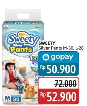 Promo Harga Sweety Silver Pants M30, L28 28 pcs - Alfamidi