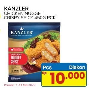 Promo Harga Kanzler Chicken Nugget Crispy Spicy 450 gr - Indomaret