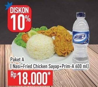 Promo Harga Nasi + Sayap Ayam + PRIMA Air Mineral  - Hypermart