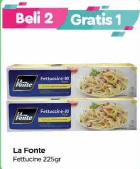 Promo Harga La Fonte Fettuccine - 30 225 gr - TIP TOP