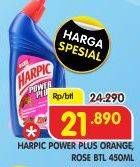 Promo Harga HARPIC Pembersih Kloset Power Plus Orange, Power Plus Rose 450 ml - Superindo