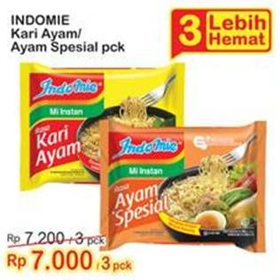 Promo Harga Indomie Mi Kuah Kari Ayam, Ayam Spesial 70 gr - Indomaret