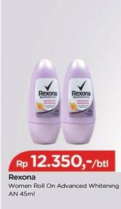 Promo Harga REXONA Deo Roll On Advanced Whitening 50 ml - TIP TOP