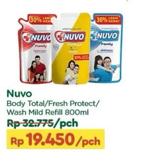 Promo Harga Nuvo Body Wash Total Protect, Fresh Protect, Mild Protect 800 ml - TIP TOP