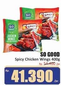 Promo Harga SO GOOD Spicy Wing 400 gr - Hari Hari