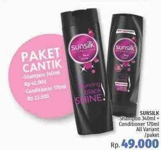 Promo Harga Sunsilk Shampoo + Conditioner  - LotteMart