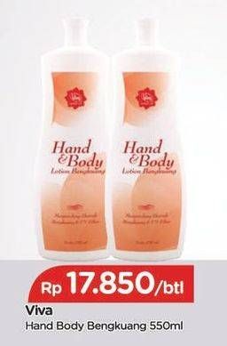 Promo Harga VIVA Hand Body Lotion Bengkoang 550 ml - TIP TOP