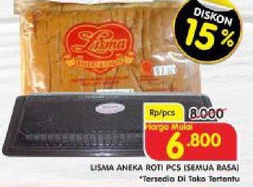 Promo Harga LISMA Roti Tawar Keju  - Superindo