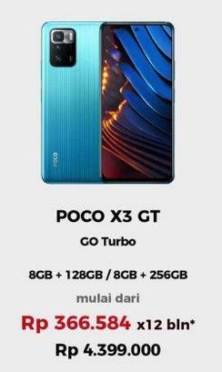 Promo Harga XIAOMI POCO X3 GT 8GB + 128, 8GB + 256  - Erafone