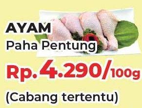 Promo Harga Ayam Paha Bawah Pentung per 100 gr - Yogya