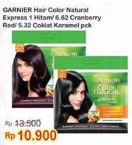 Promo Harga GARNIER Hair Color Hitam, Cranberry Red, Cokelat Karamel  - Indomaret