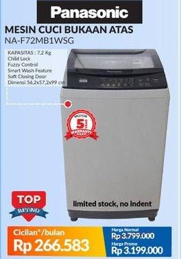 Promo Harga PANASONIC NA-F72MB1 Washing Machine  - Courts
