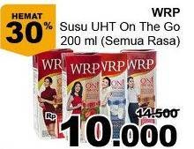 Promo Harga WRP Susu Cair On The Go All Variants 200 ml - Giant