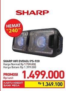 Promo Harga SHARP HIFI DVD & DJPS-920  - Carrefour