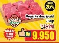 Promo Harga Daging Rendang Sapi Spesial per 100 gr - Hypermart