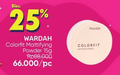 Promo Harga Wardah Colorfit Mattifying Powder 15 gr - Guardian