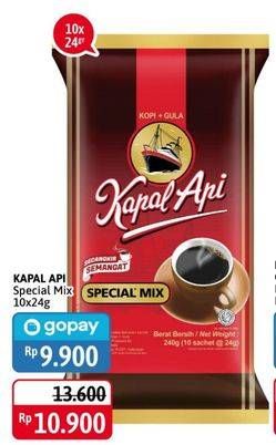 Promo Harga Kapal Api Kopi Bubuk Special Mix per 10 sachet 25 gr - Alfamidi