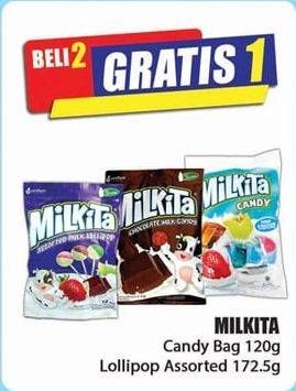 Promo Harga Milkita Candy Bag / Lollipop Assorted  - Hari Hari