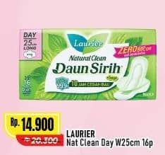Promo Harga Laurier Natural Clean Wing 25cm 16 pcs - Alfamart