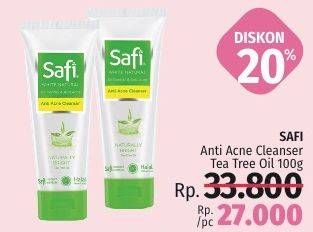 Promo Harga SAFI White Natural Anti Acne Cleanser 100 gr - LotteMart