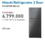 Promo Harga HITACHI R-V40PGD8 | Refrigerator 340 L  - Electronic City