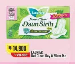 Promo Harga Laurier Natural Clean Wing 25cm 16 pcs - Alfamart