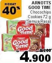 Promo Harga GOOD TIME Cookies Chocochips All Variants 72 gr - Giant