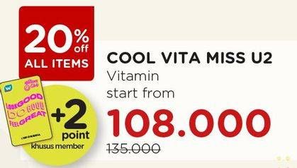Promo Harga COOL VITA Vitamin C, Vitamin D & Zinc All Variants 10 pcs - Watsons