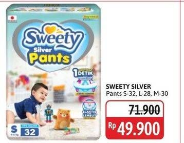 Promo Harga Sweety Silver Pants M30, S32, L28 28 pcs - Alfamidi