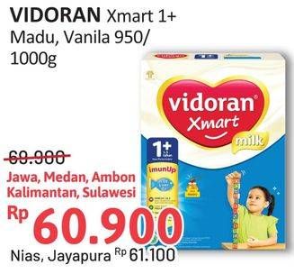 Promo Harga Vidoran Xmart 1+ Madu, Vanilla 950 gr - Alfamidi