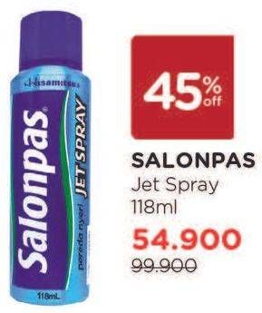 Promo Harga SALONPAS Jet Spray 118 ml - Watsons