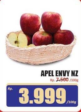 Promo Harga Apel Envy NZ per 100 gr - Hari Hari