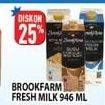 Promo Harga BROOKFARM Fresh Milk 946 ml - Hypermart