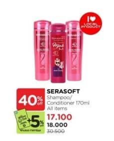 Promo Harga Serasoft Shampoo/Conditioner  - Watsons