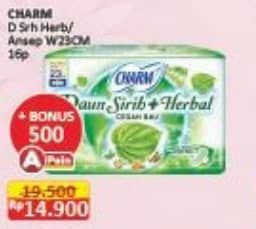 Promo Harga Charm Daun Sirih + Herbal Wing 23cm 16 pcs - Alfamart