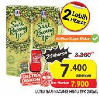 Promo Harga ULTRA Sari Kacang Ijo 250 ml - Superindo