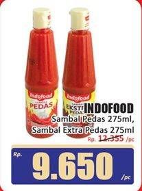 Promo Harga Indofood Sambal Pedas, Ekstra Pedas 275 ml - Hari Hari