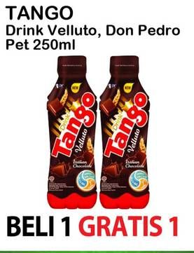 Promo Harga TANGO Drink Don Pedro Black Vanilla, Velluto Italian Chocolate 250 ml - Alfamart