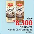 Promo Harga Del Monte Latte Caffe Latte, Vanilla Latte 240 ml - Alfamidi